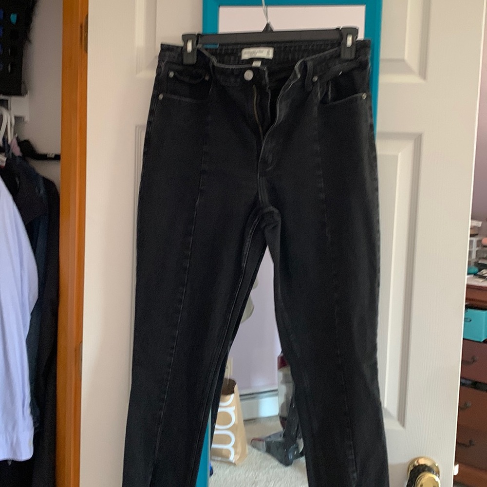 Abercrombie Split Hem Curve Love Skinny Jeans